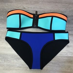 Triangle Bandeau top with bottoms